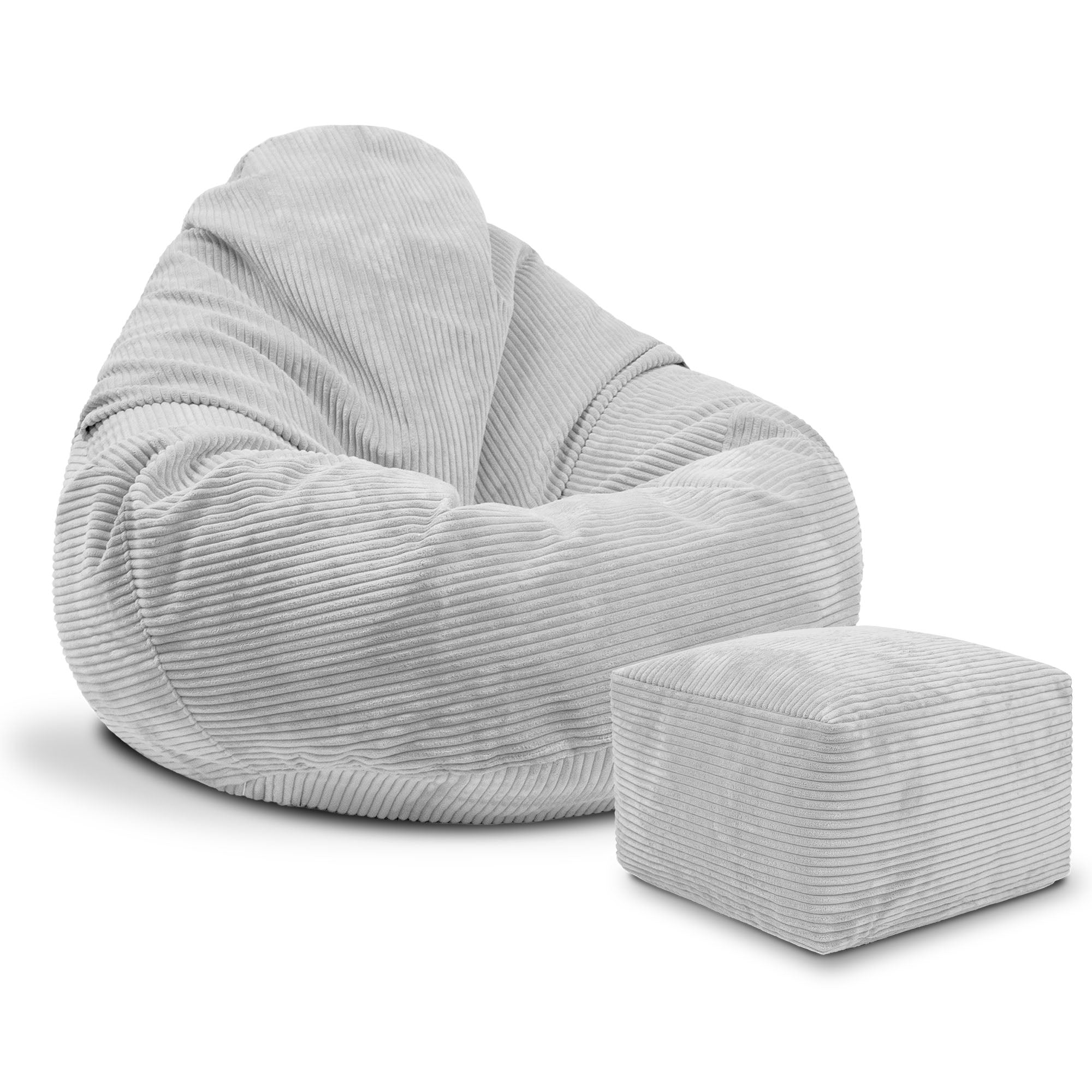 Puf Paradise mit Fußstütze Cool Gray-M