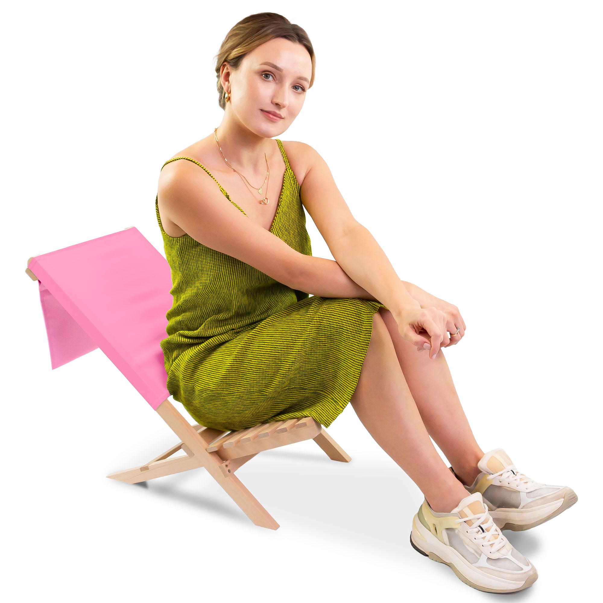 Klappbarer Strandstuhl Rosa