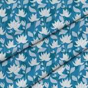 Blaue Seerose-Samt