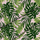 Tropical Jungle Leave-Velvet