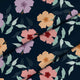 Simple Flowers on Navy-Oxford