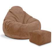 Paradise Hocker mit Fußstütze Braunbär