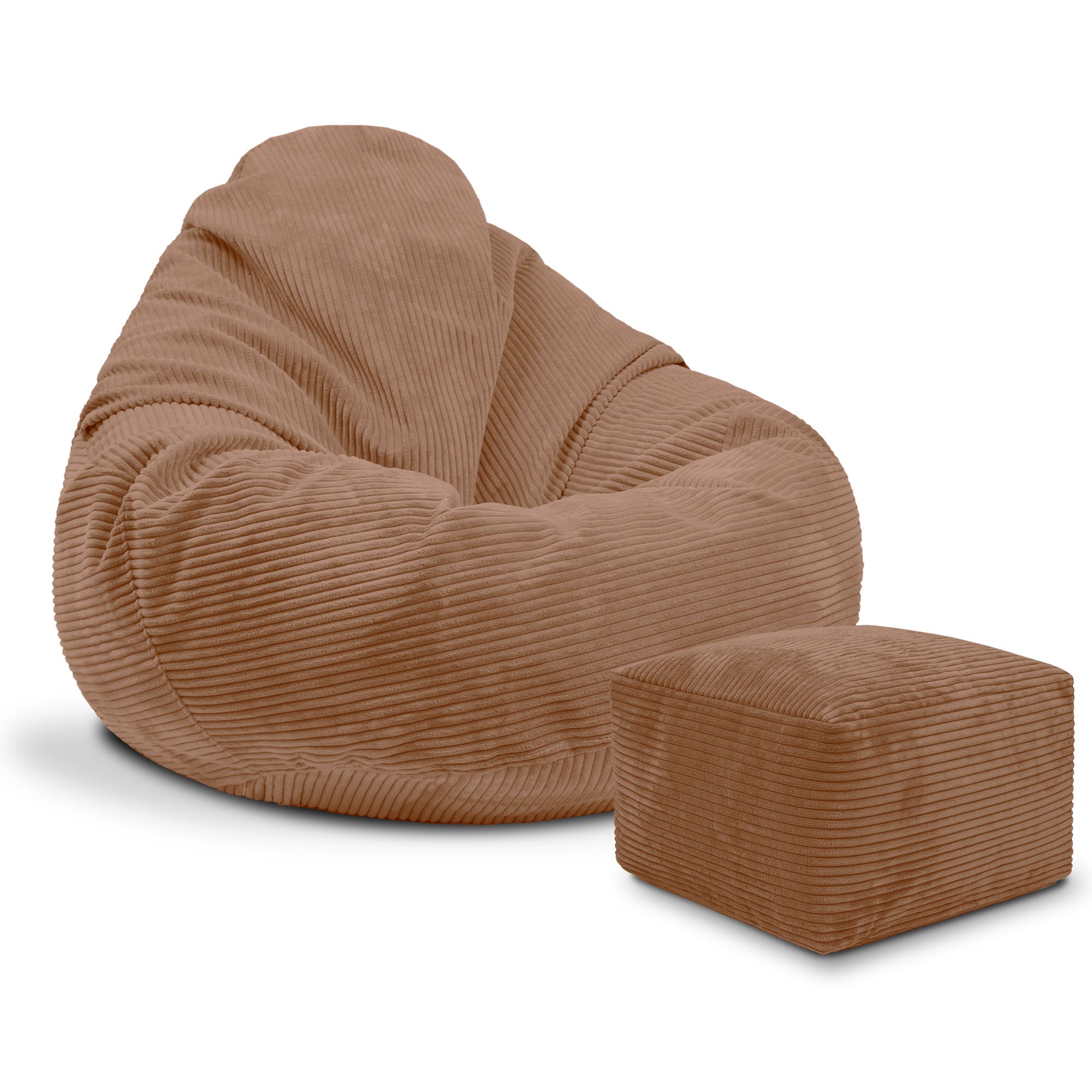 Paradise Hocker mit Fußstütze Braunbär