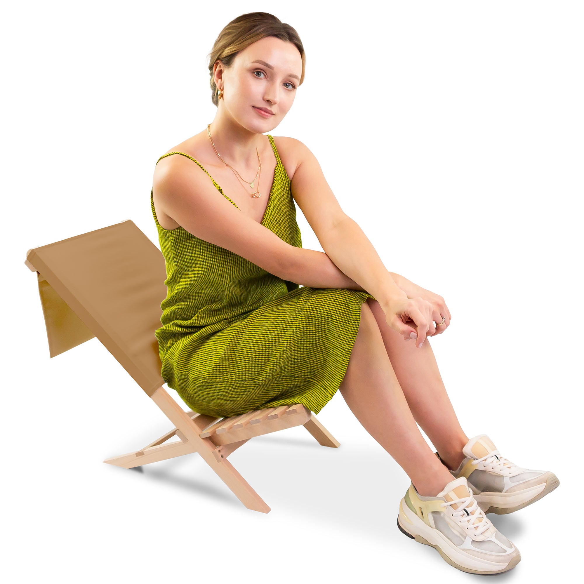 Klappbarer Strandstuhl Beige