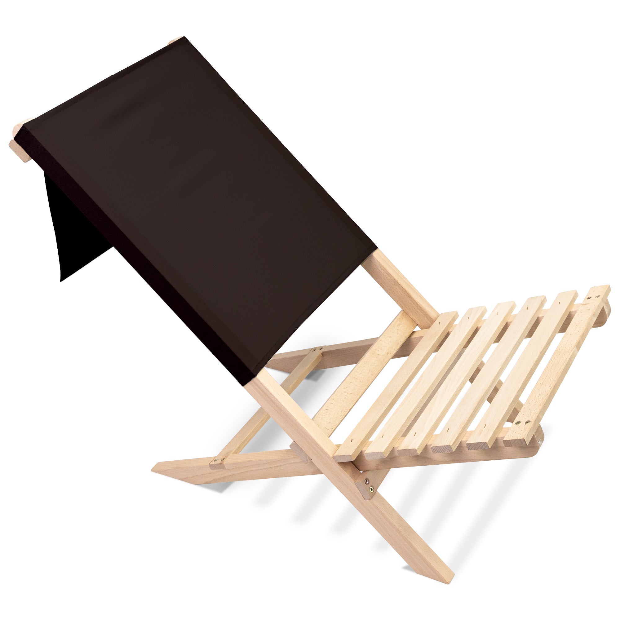 Klappbarer Strandstuhl Schwarz