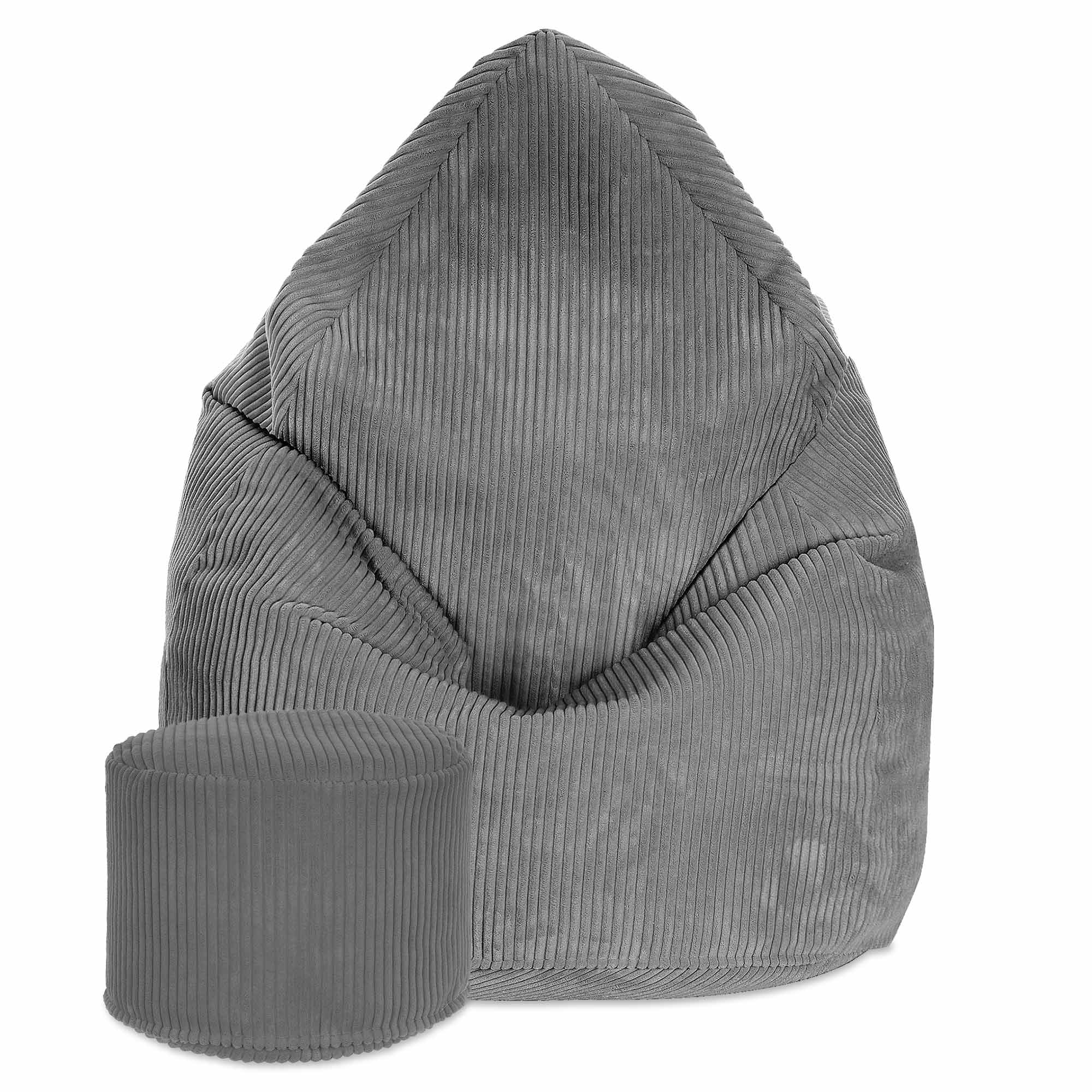Runder Hocker Fußstütze Lincoln Frost Gray