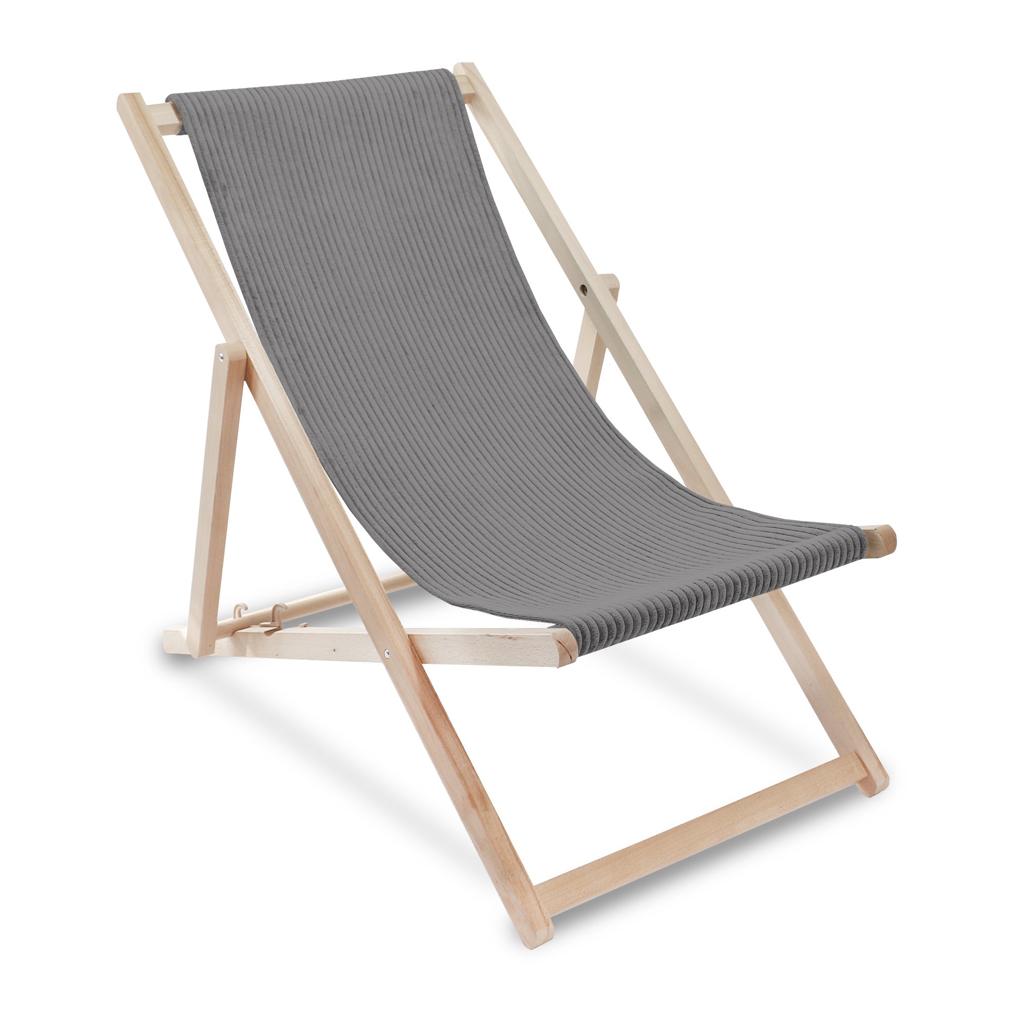 Liegestuhl aus Holz Lincoln Frost Grey