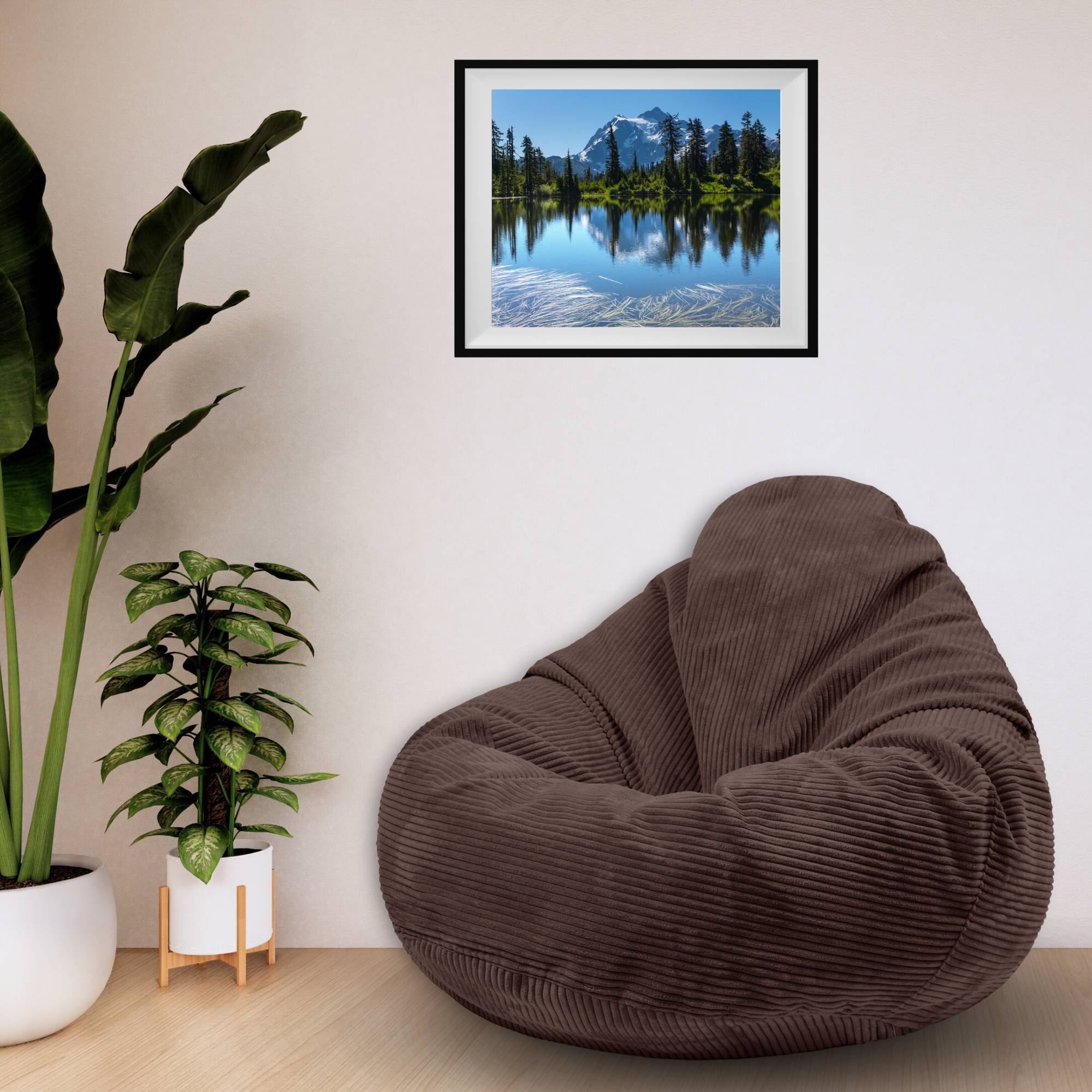 Paradise Hocker mit Fußstütze Dunkle Schokolade