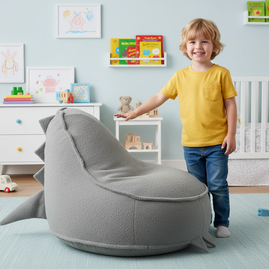 Sitzpouf Animo Dino Kakaobraun