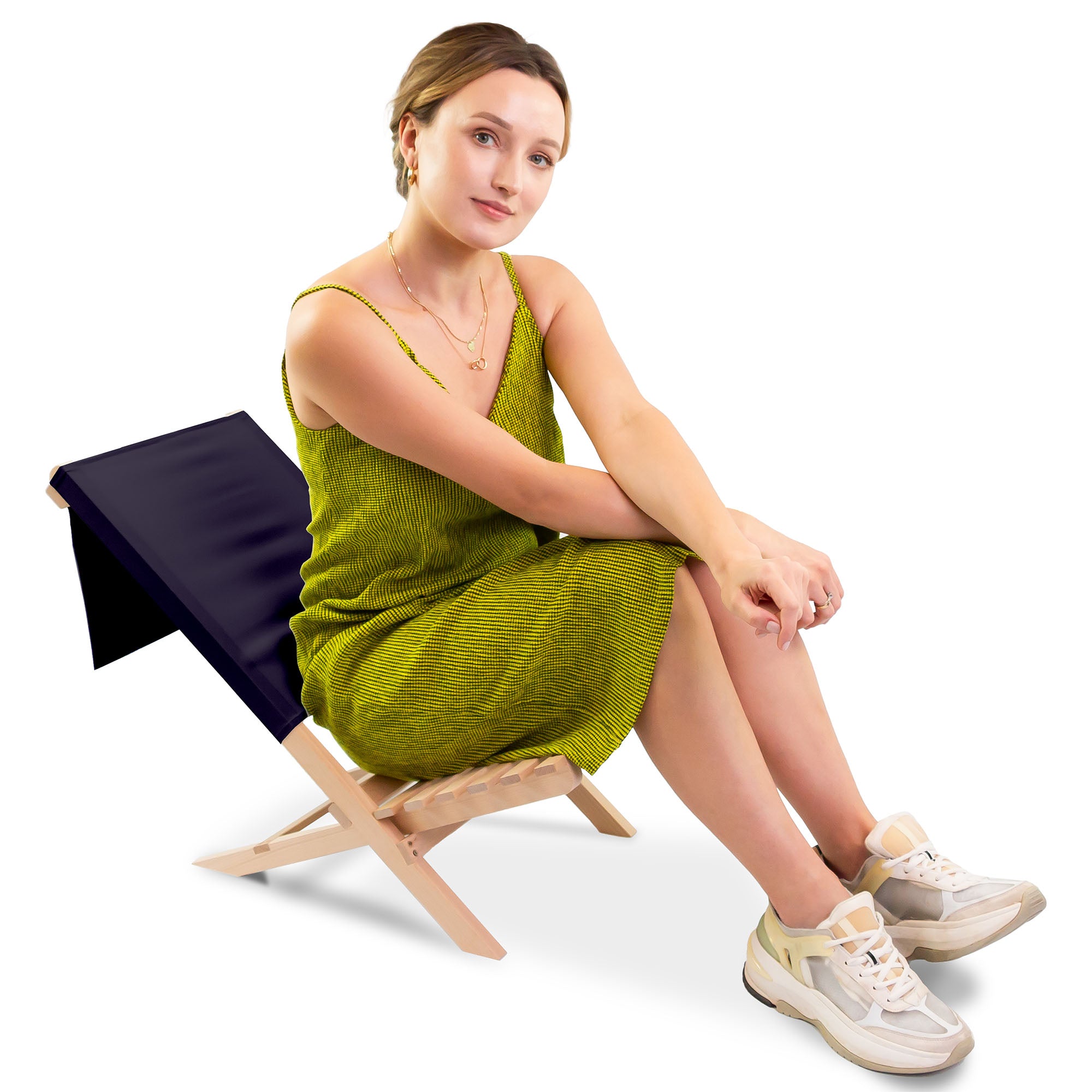 Folding Beach Chair Charcoal