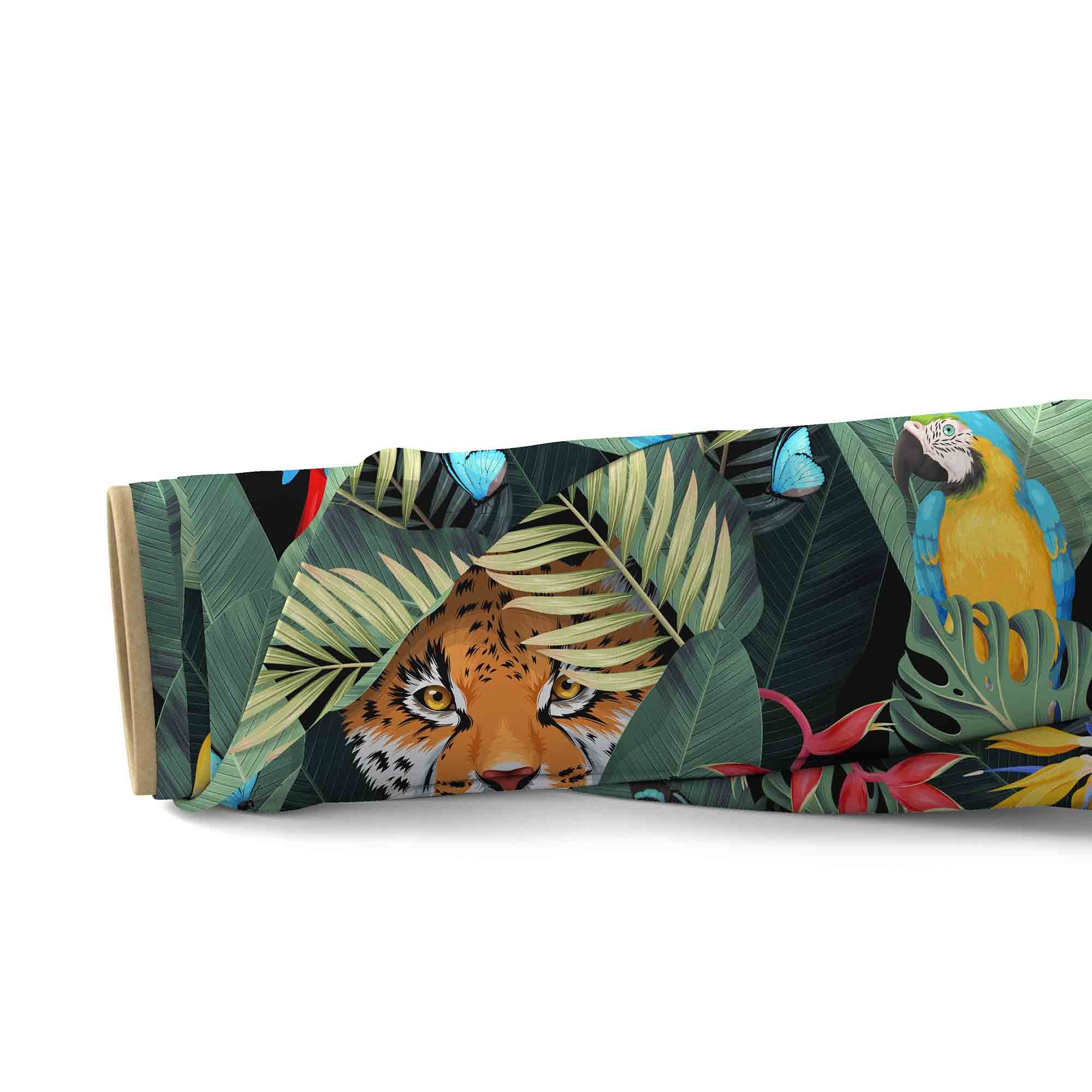 Jaguar Und Palmblätter