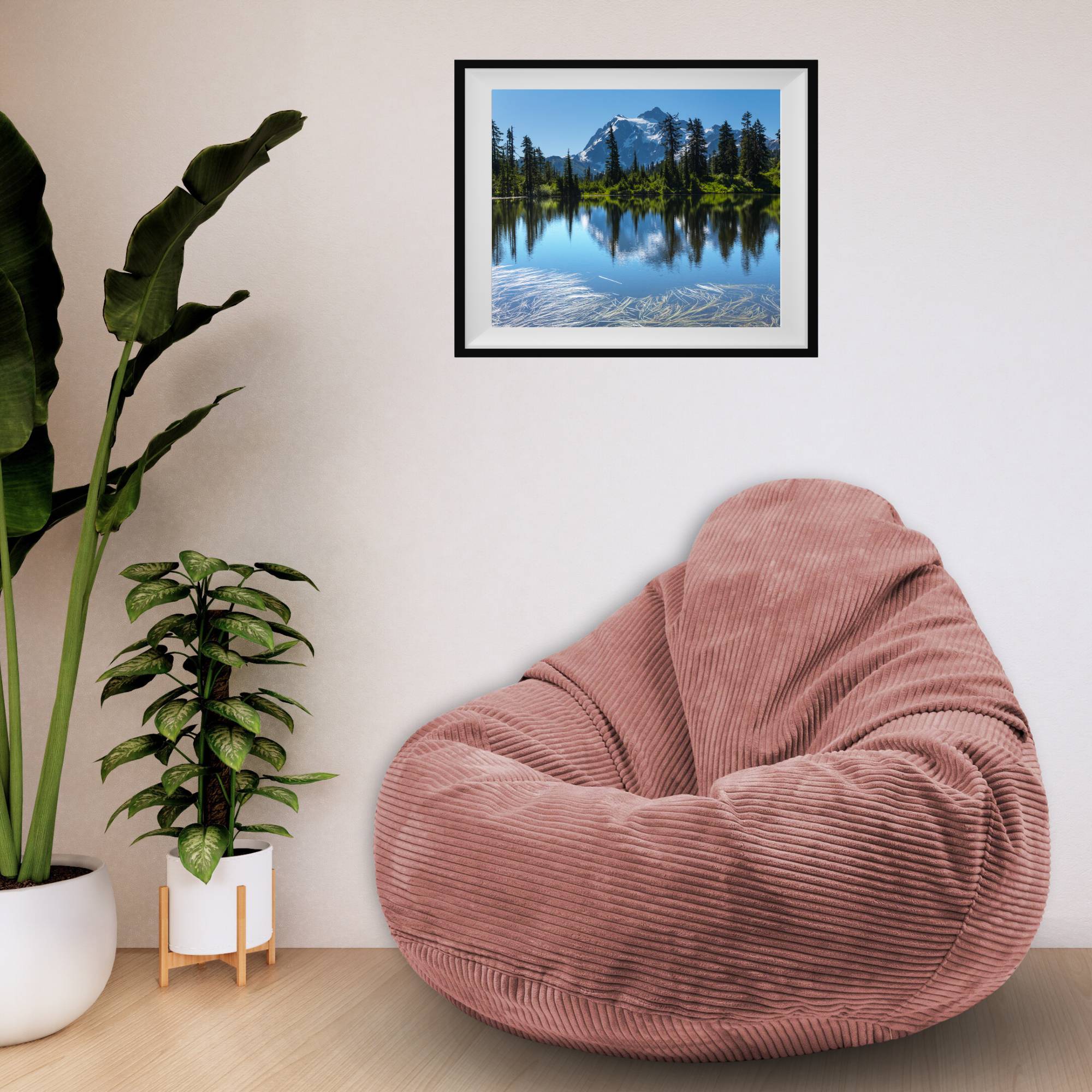 Paradise Hocker mit Fußstütze Ingwer Gewürz-S