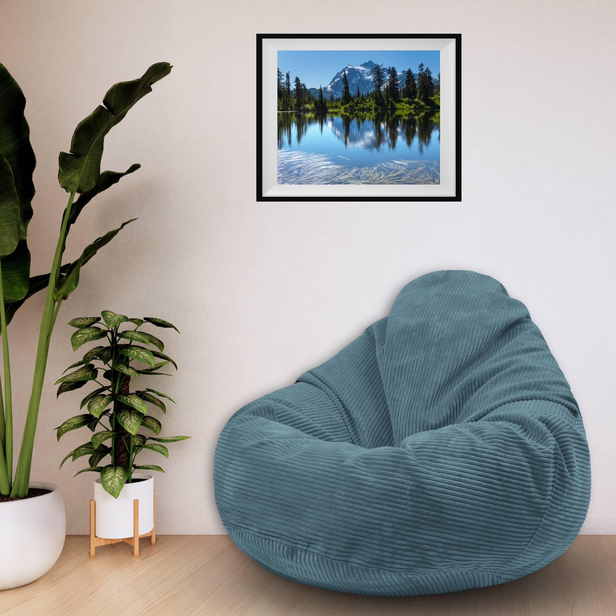 Paradise Hocker mit Fußstütze Ozeantiefe