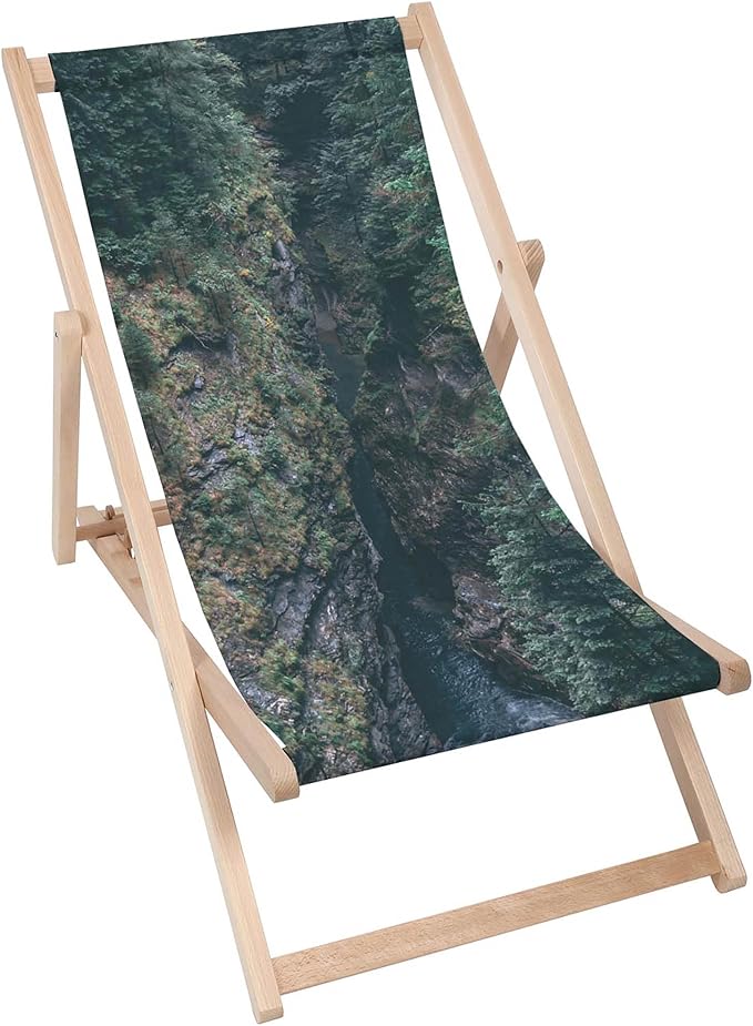 Holzliegestuhl Wasserfall