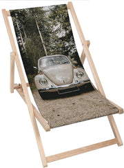 Holzliegestuhl In die Wildnis