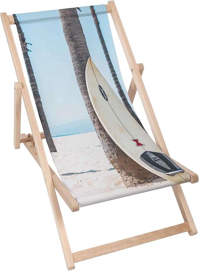 Holzliegestuhl Surfbrett
