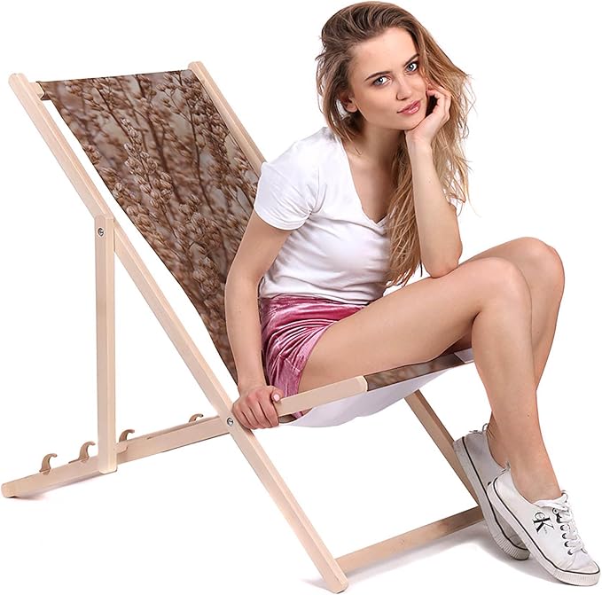 Leżak drewniany Brown Boho