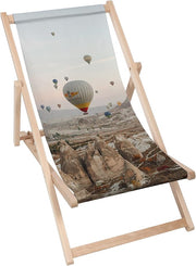 Holzliegestuhl Ballonflug