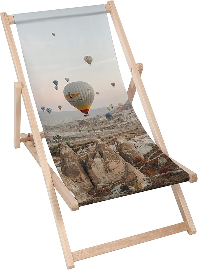 Holzliegestuhl Ballonflug