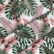 Tropical Pink and Green Leaves-Oxford