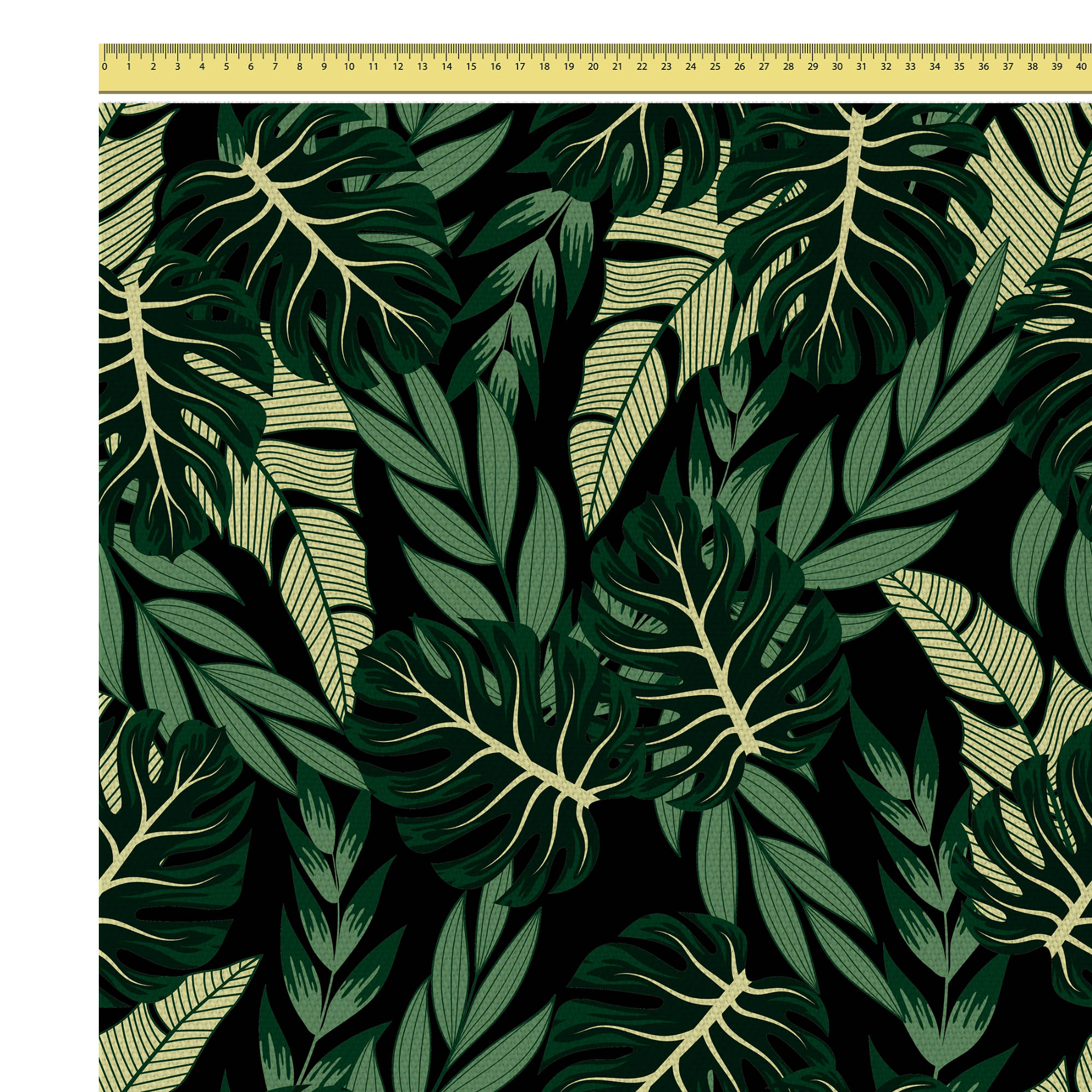 Tropical Dark Green Leaves-Oxford