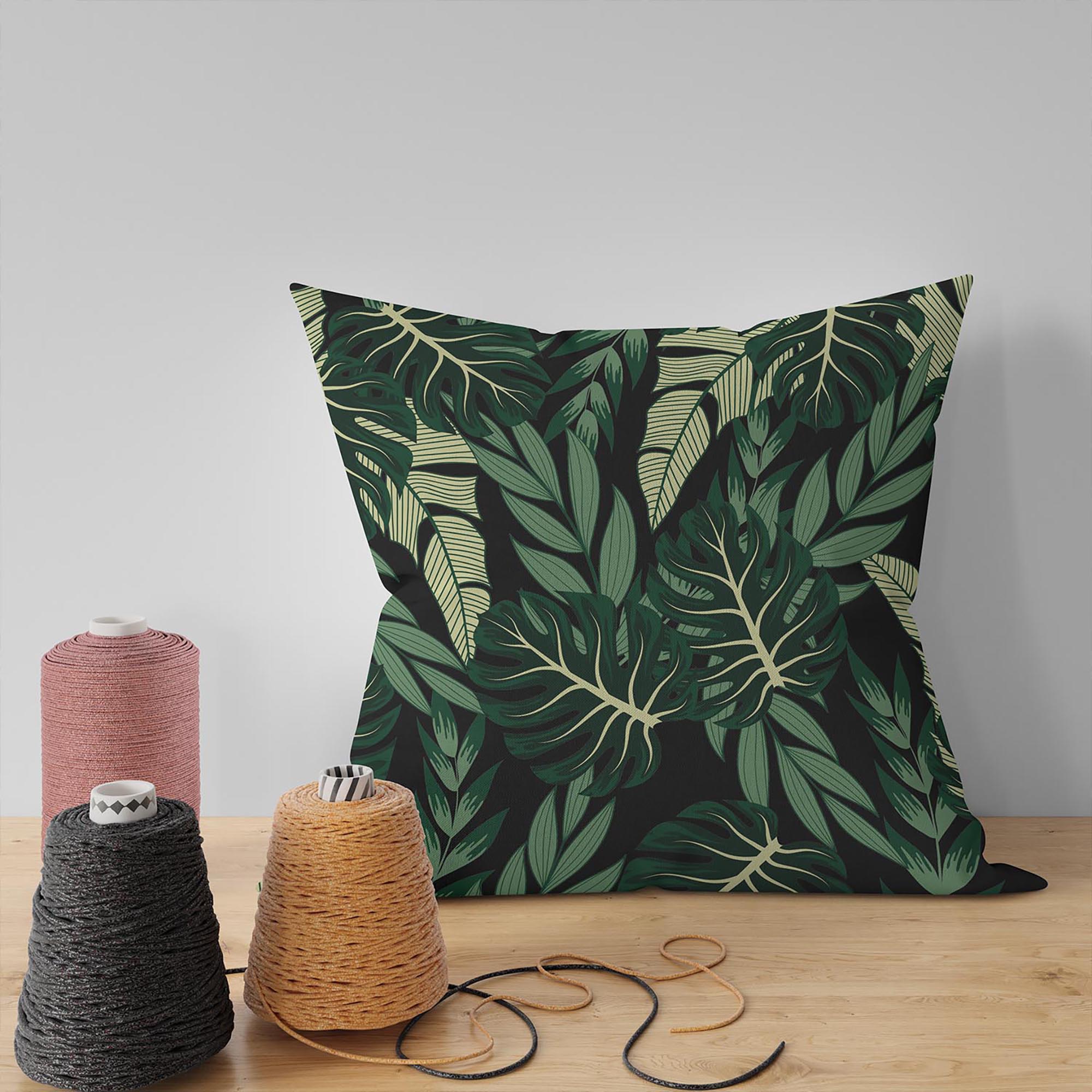 Tropical Dark Green Leaves-Oxford
