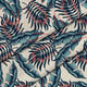 Tropical Beige Leaves-Velvet