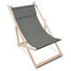 Holzliege mit Kissen Leinenoptik Star Dust-M