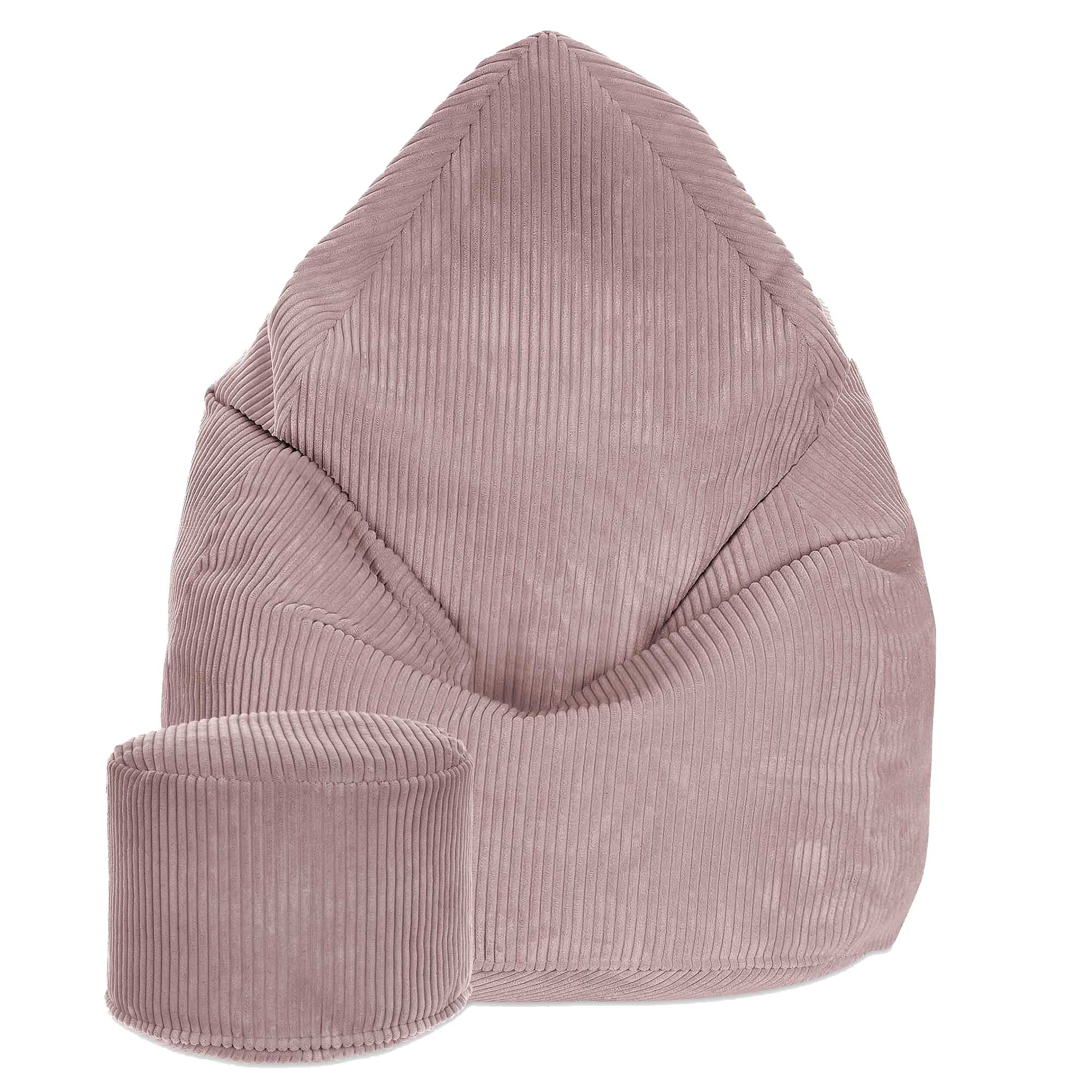 Runder Hocker Fußbank Lincoln Silver Pink-M