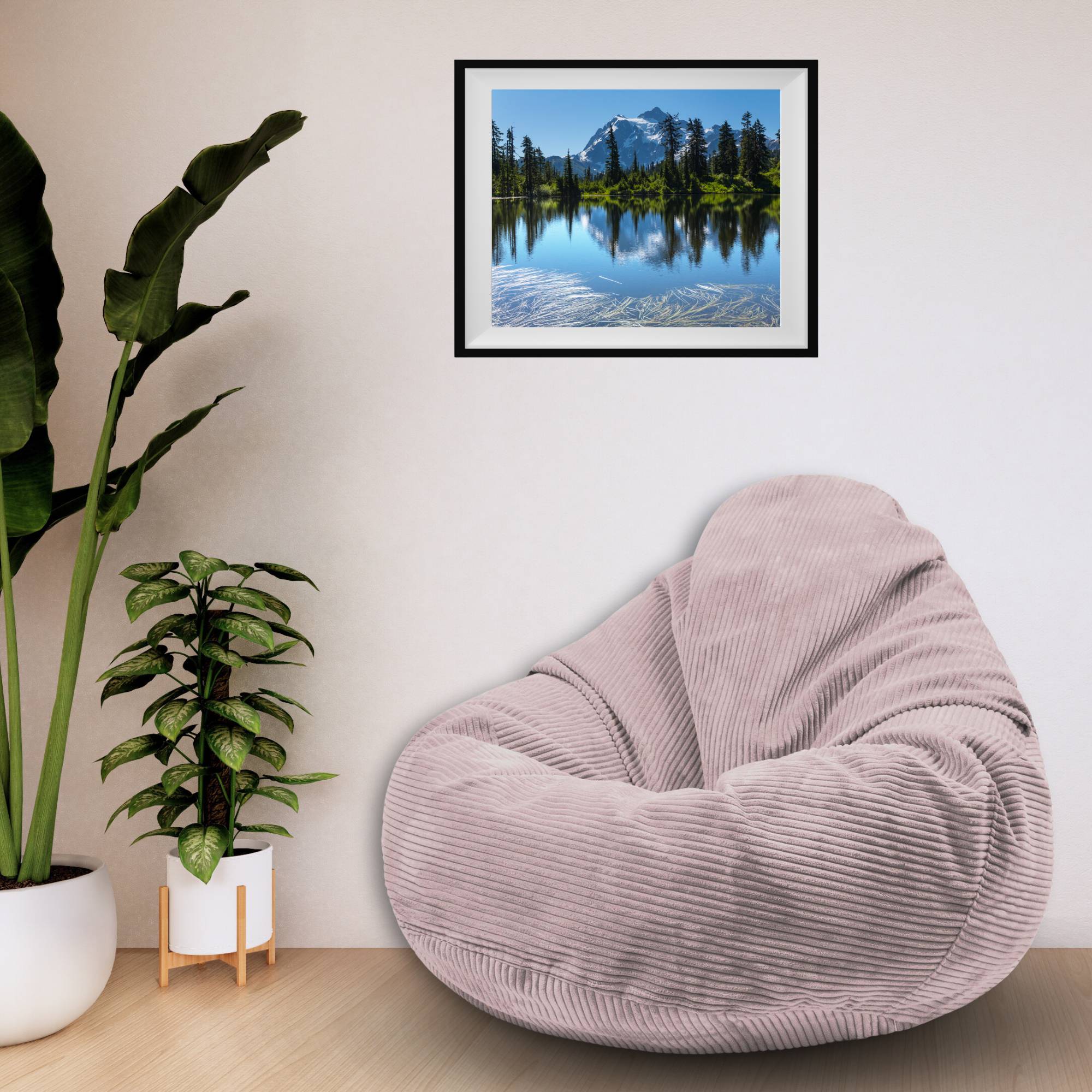 Paradise Hocker mit Fußstütze Silberrosa