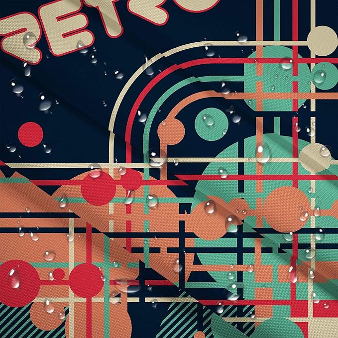 Paradise Sitzsack mit Fußhocker Retro Men's-Oxford