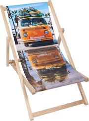 Holzliegestuhl Hippie