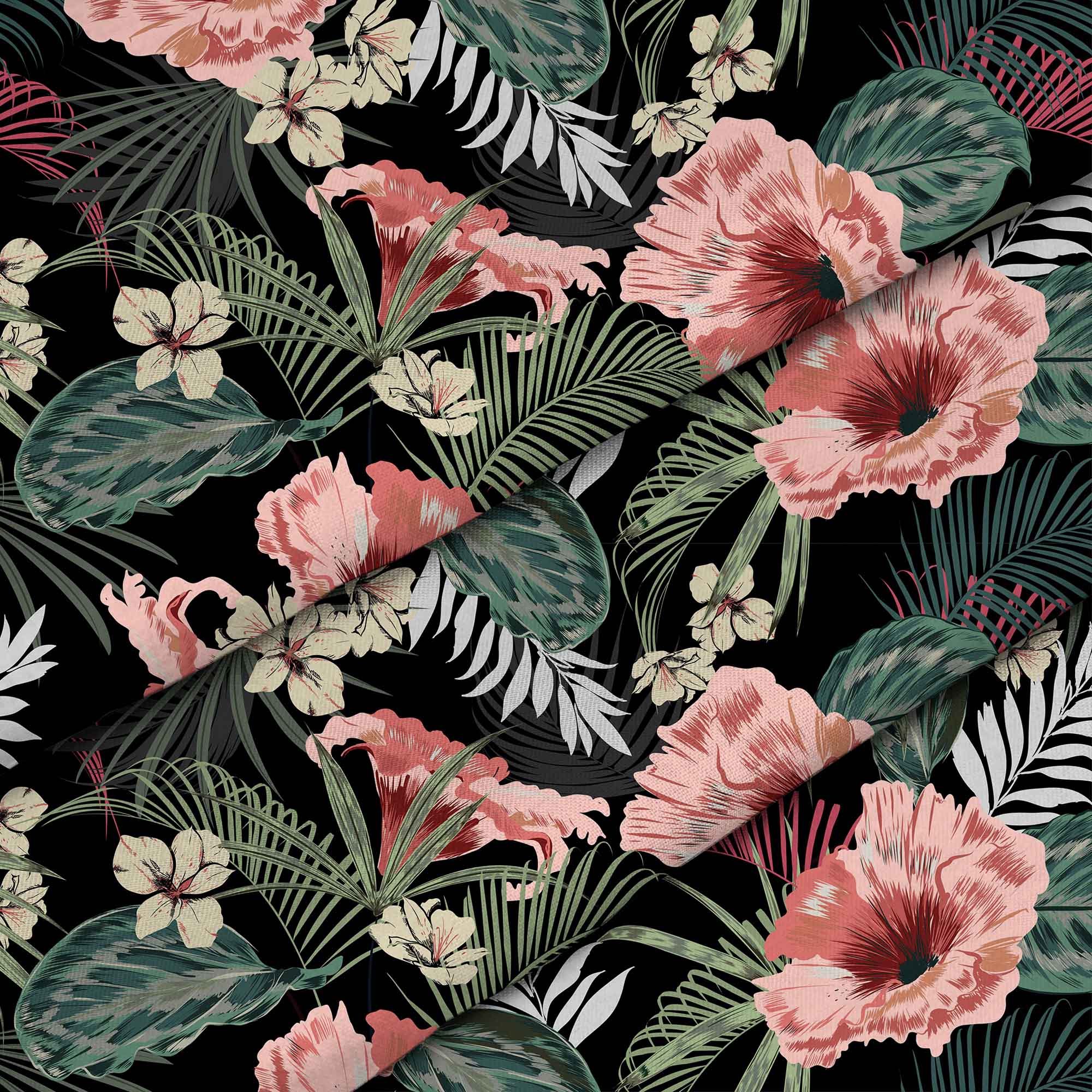 Red Tropical Petunia-Flat Microfiber