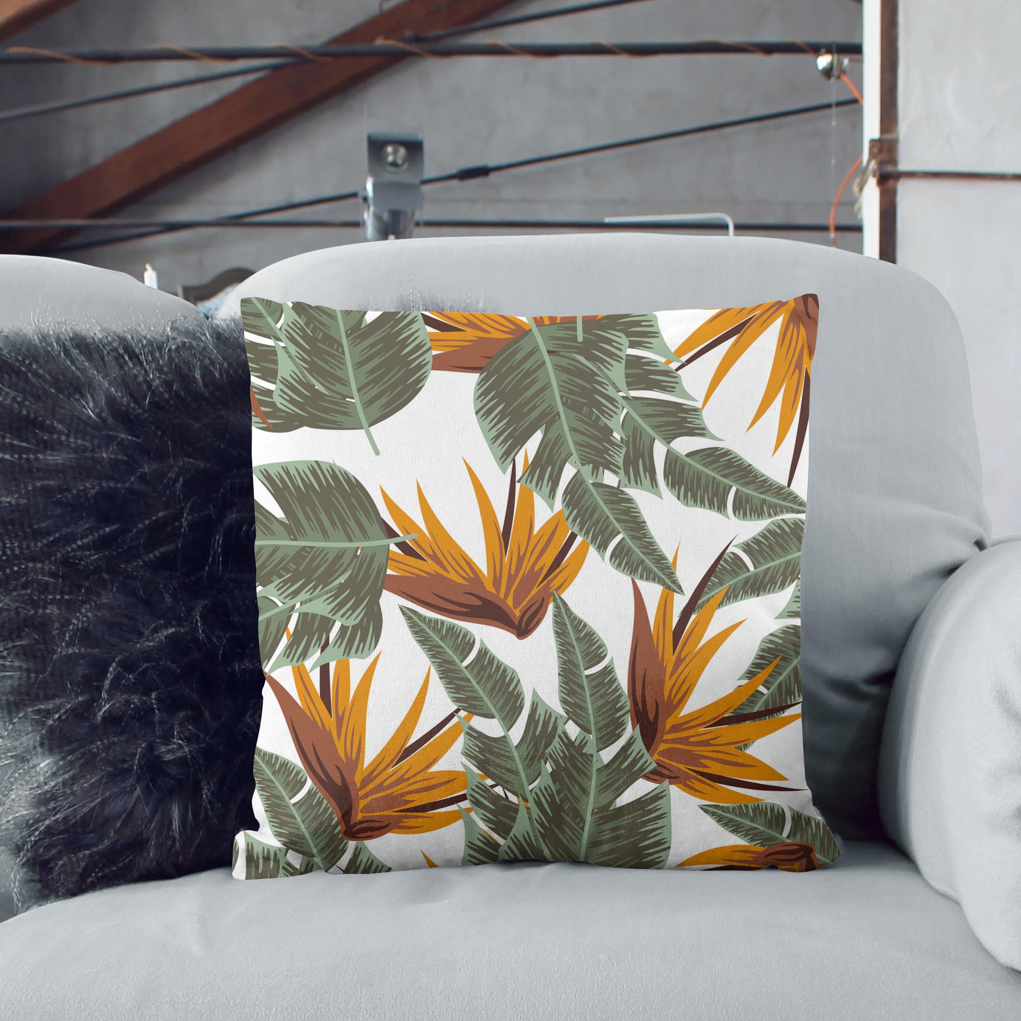 Tropical Strelitzia-Tablecloth Fabric