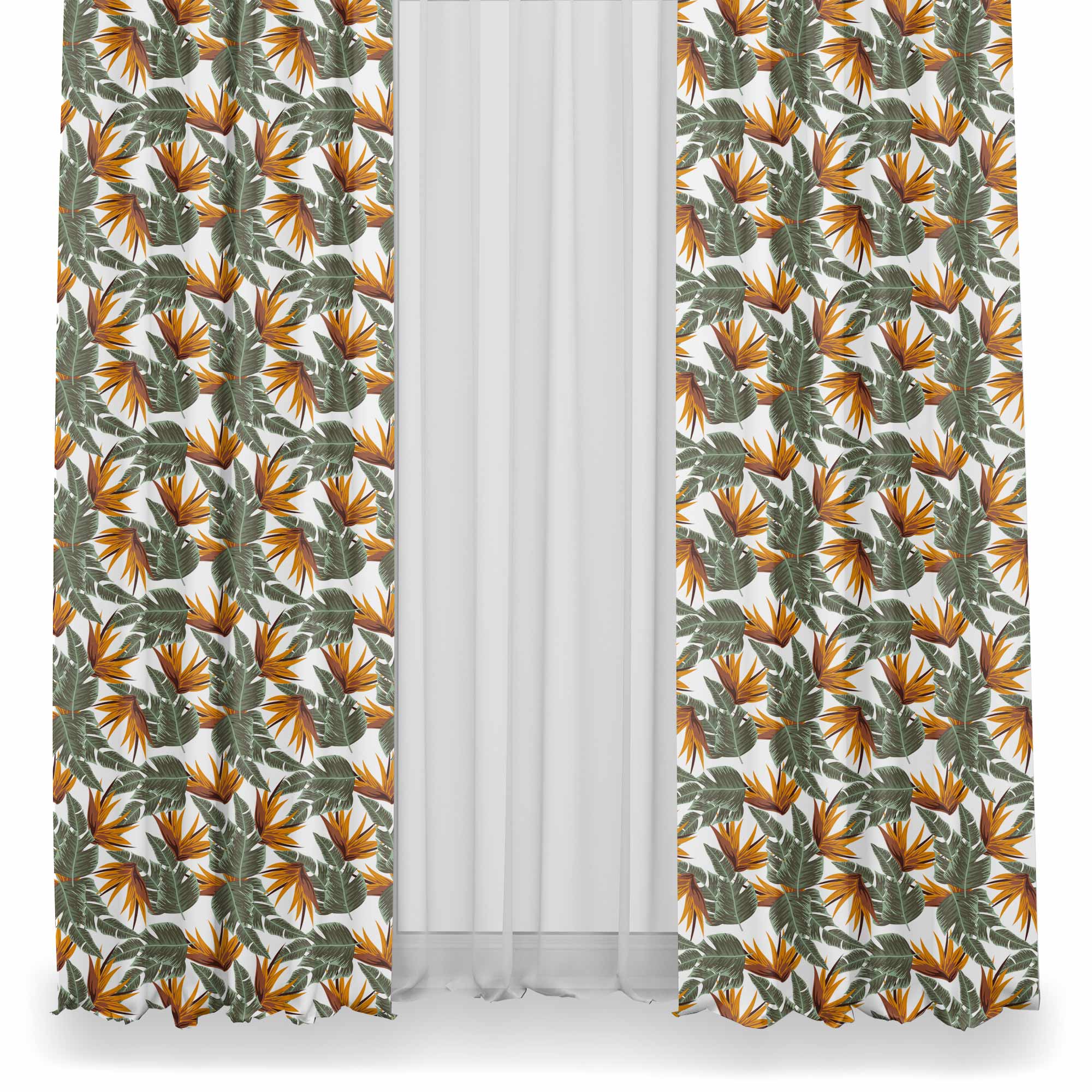 Tropical Strelitzia-Tablecloth Fabric