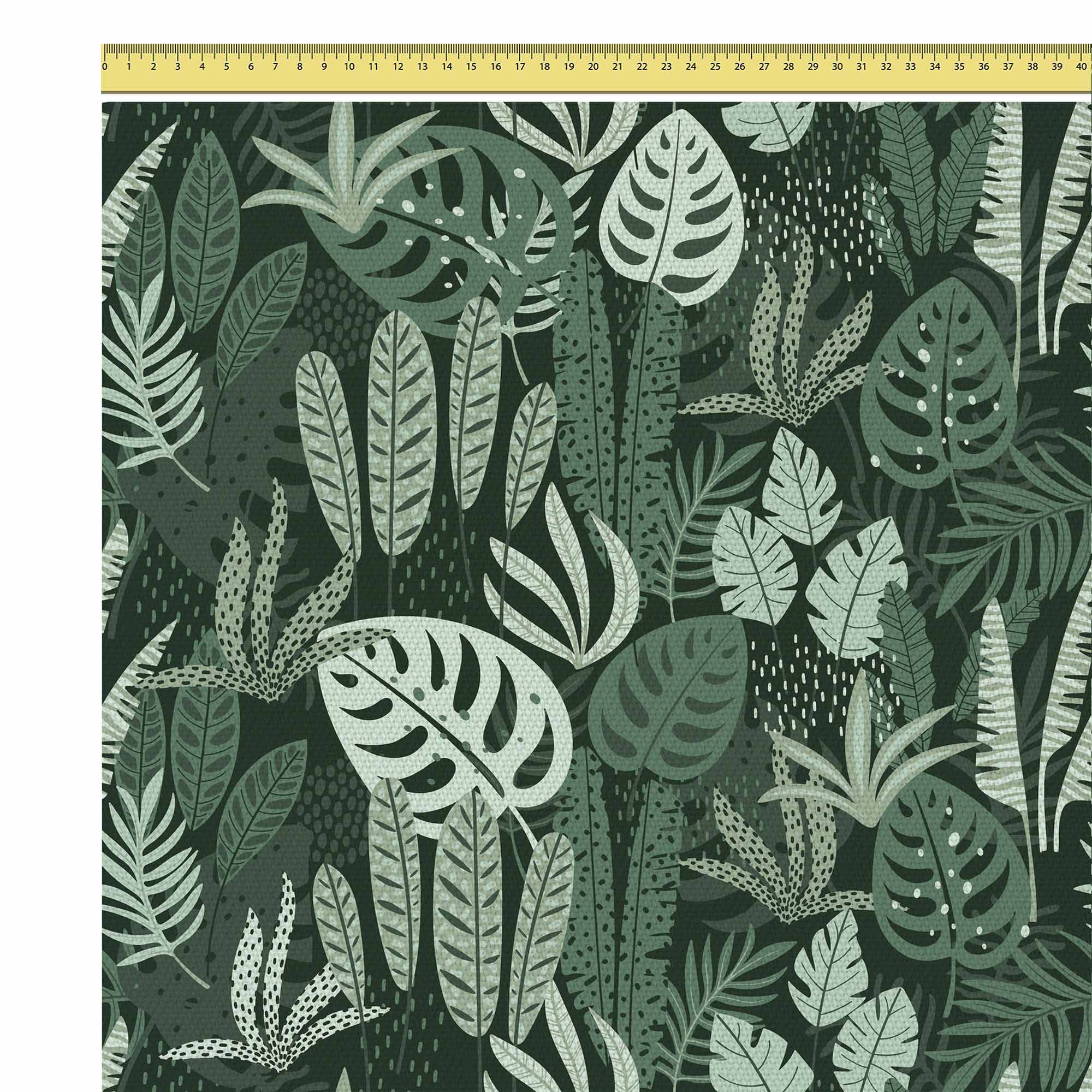 Tropické zelené listy palmy-Velvet