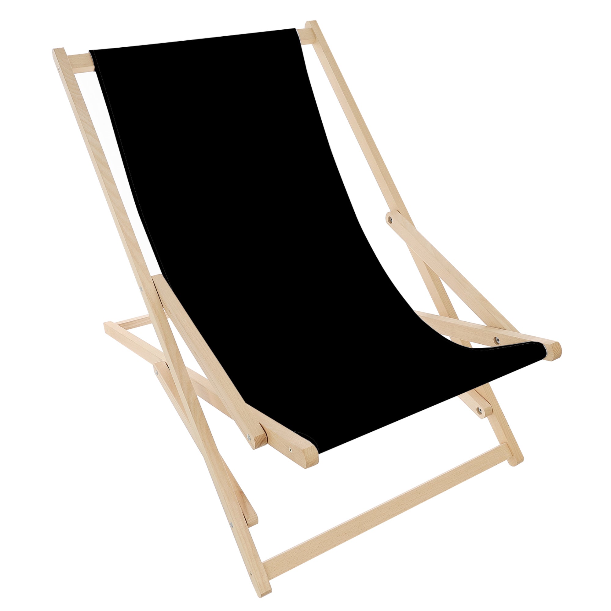Schaukel-Liegestuhl Schwarz