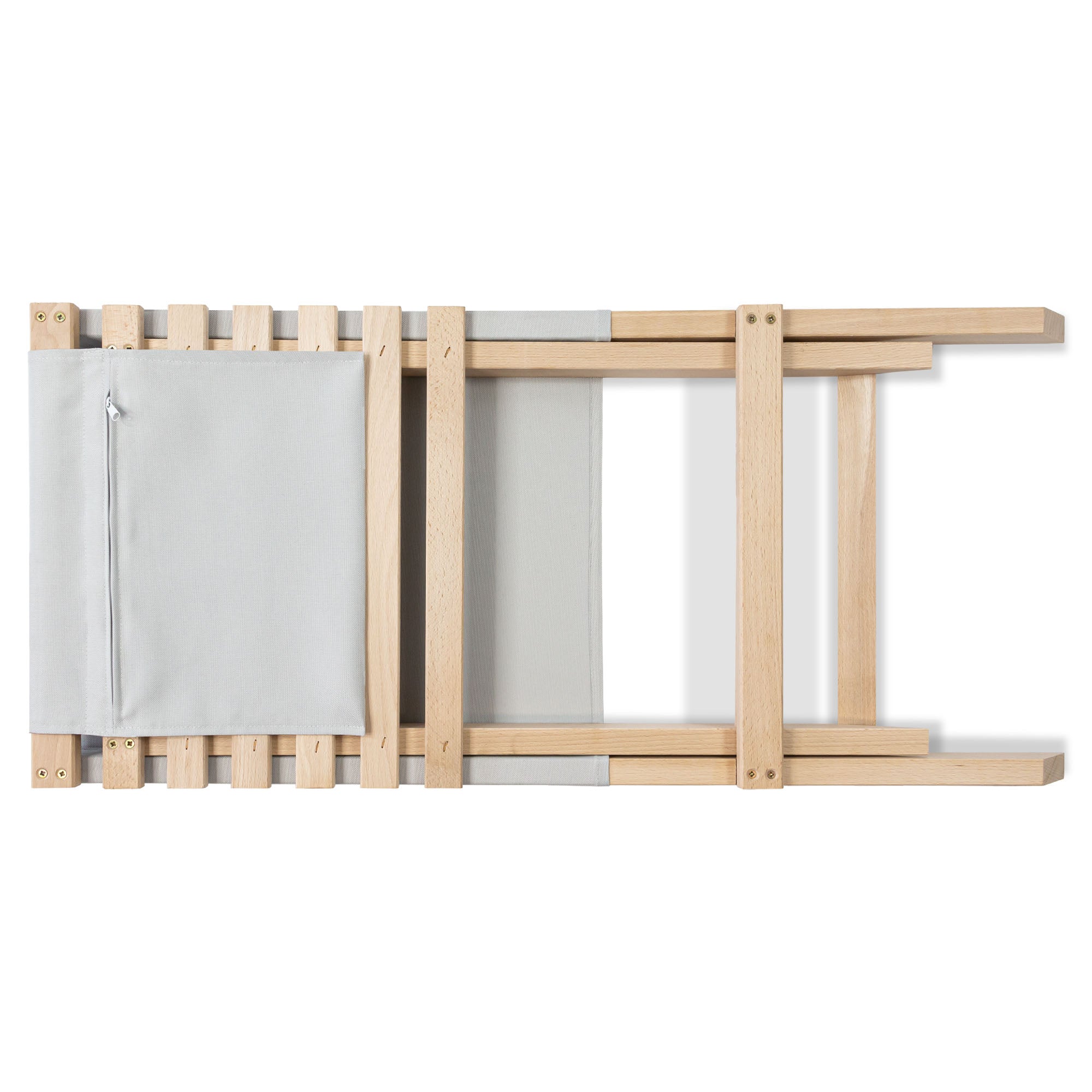Folding Beach Chair Pale Grey
