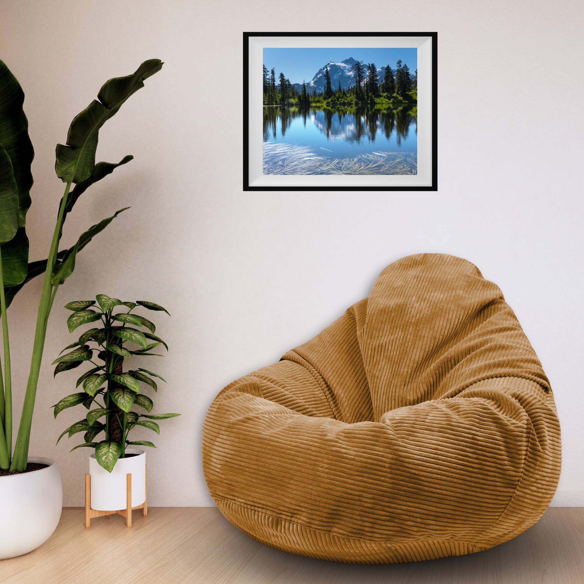 Paradise Hocker mit Fußstütze Zuckerplätzchen-S