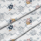 Chevron und Blumen-Mikrofaser Flach