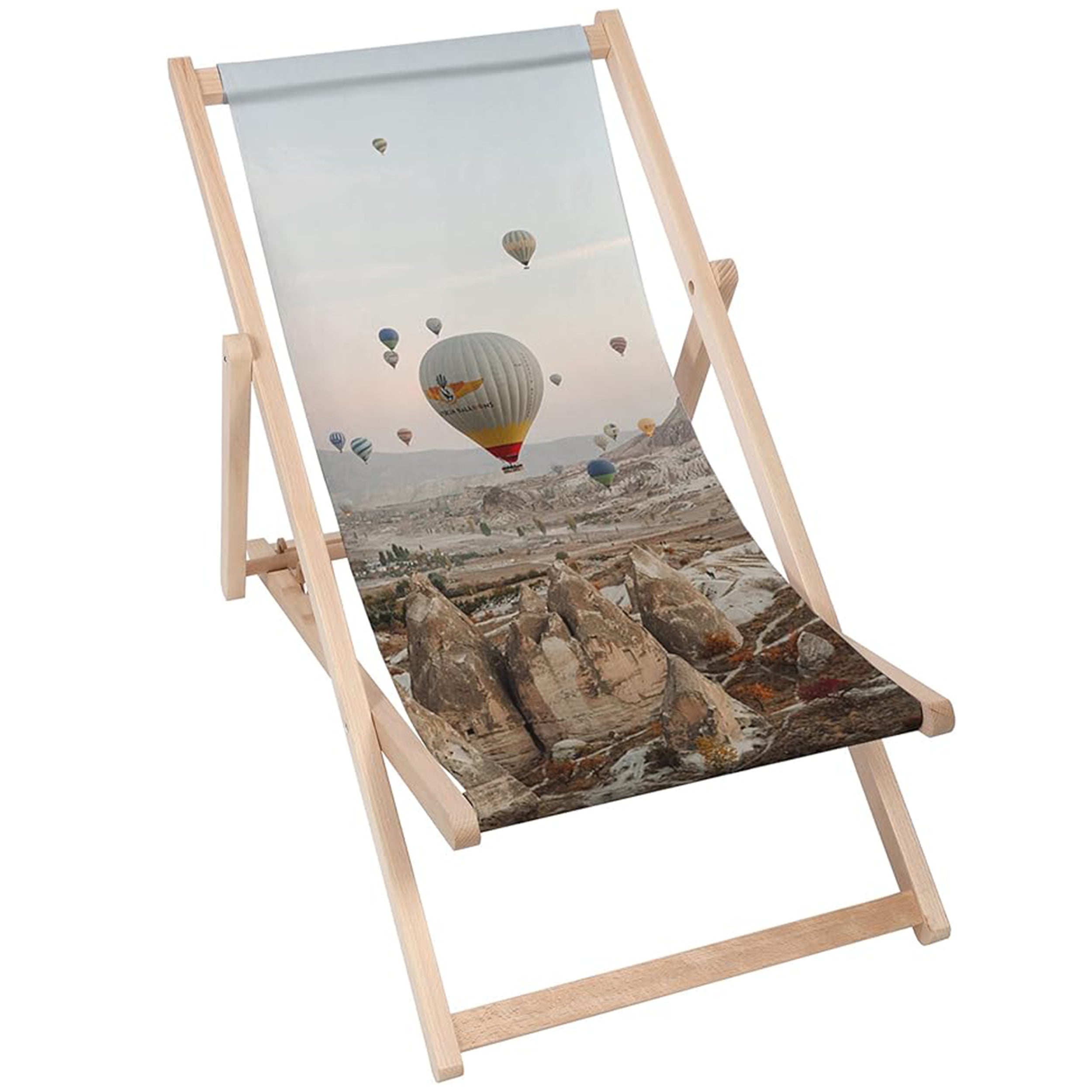 Holzliegestuhl Ballonflug