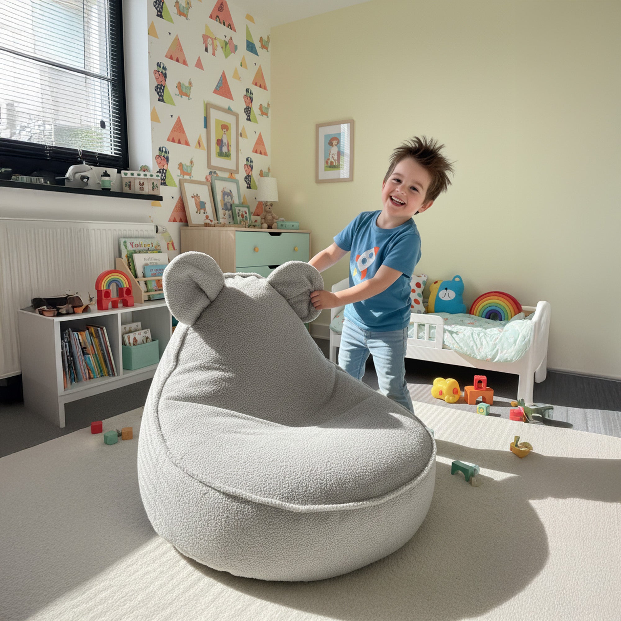 Beanbag Animo Mouse Pearl Grey