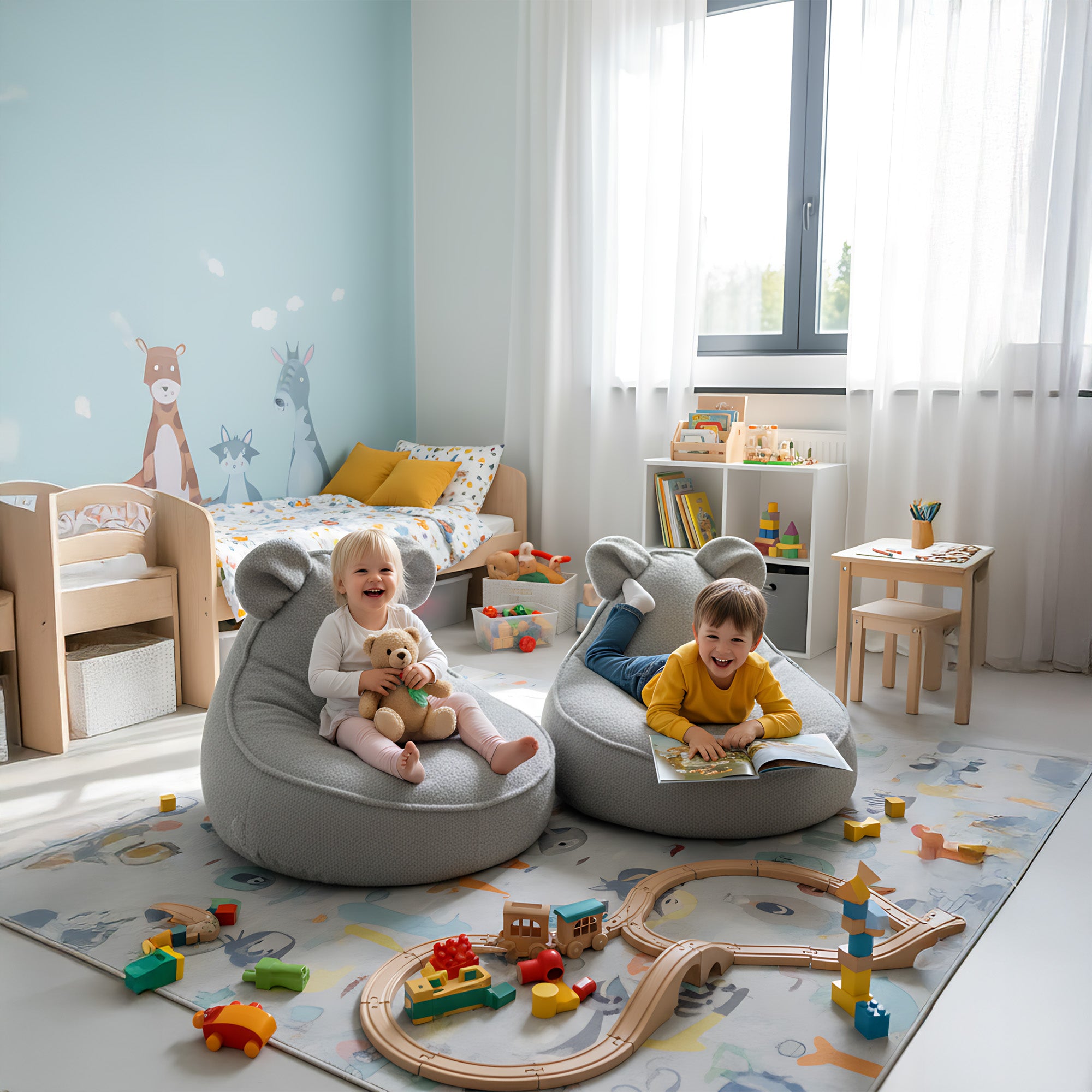 Beanbag Animo Mouse Pearl Grey