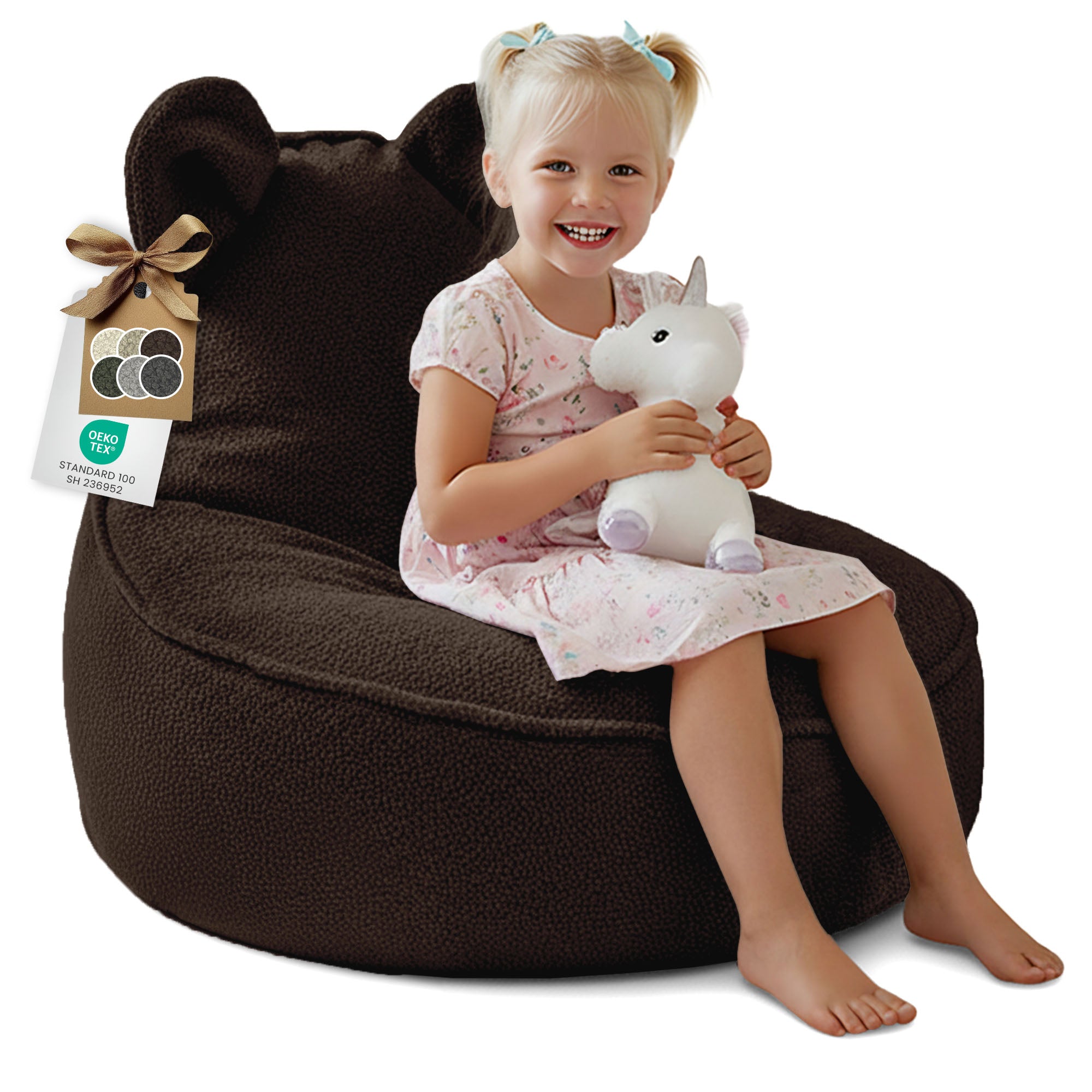 Sitzpouf Animo Maus Perlgrau