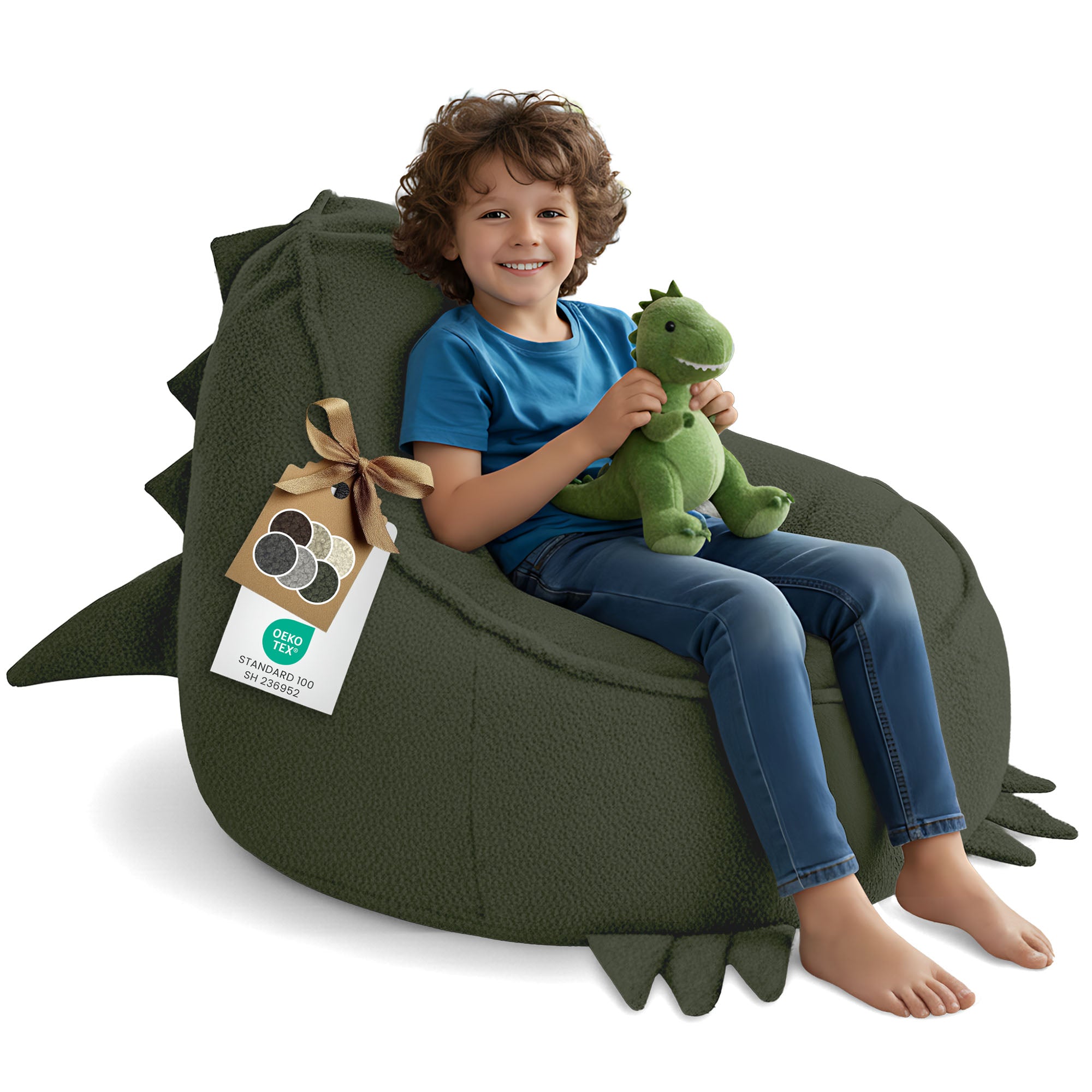 Sitzpouf Animo Dino Kakaobraun