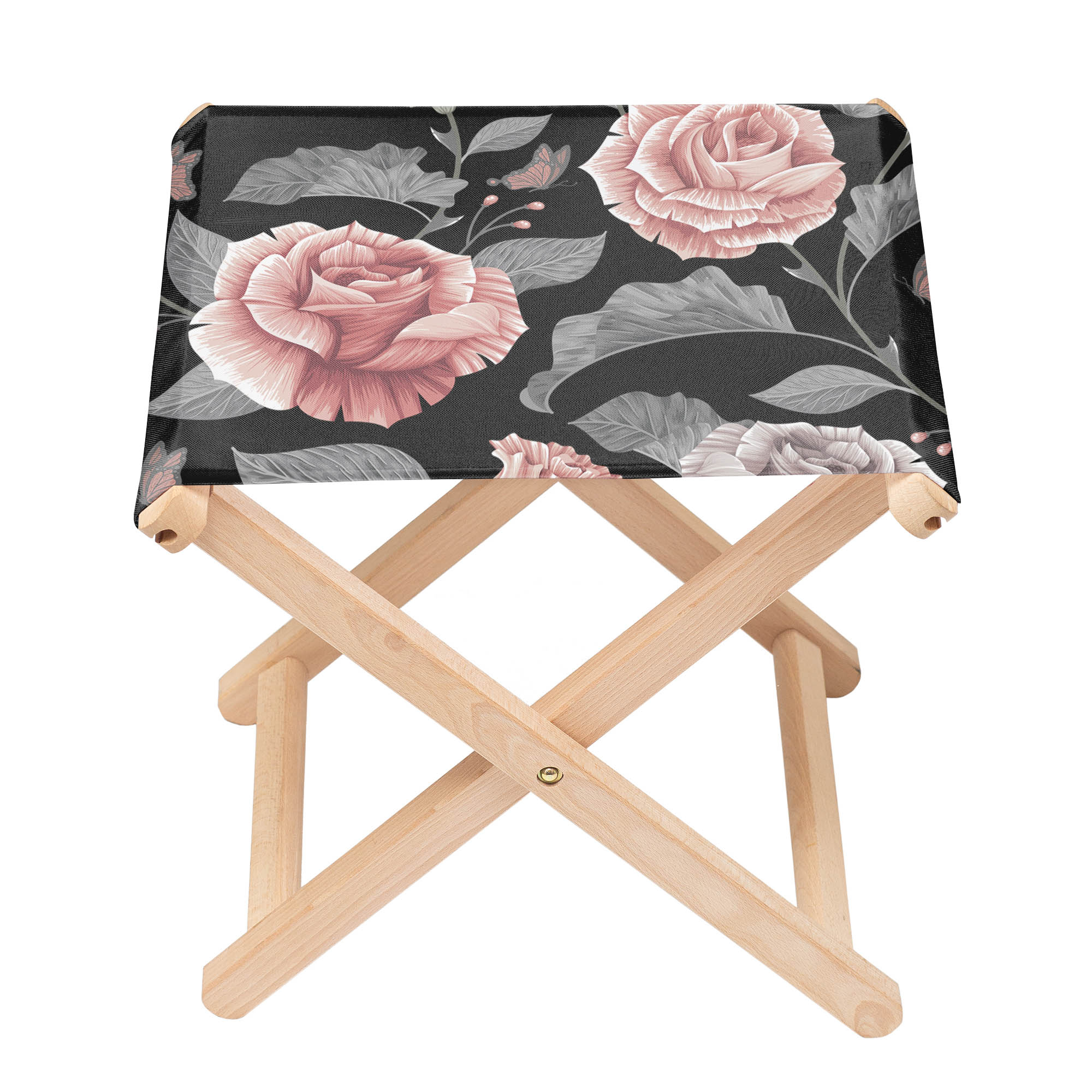 Stuhl Dunkles Vintage Floral