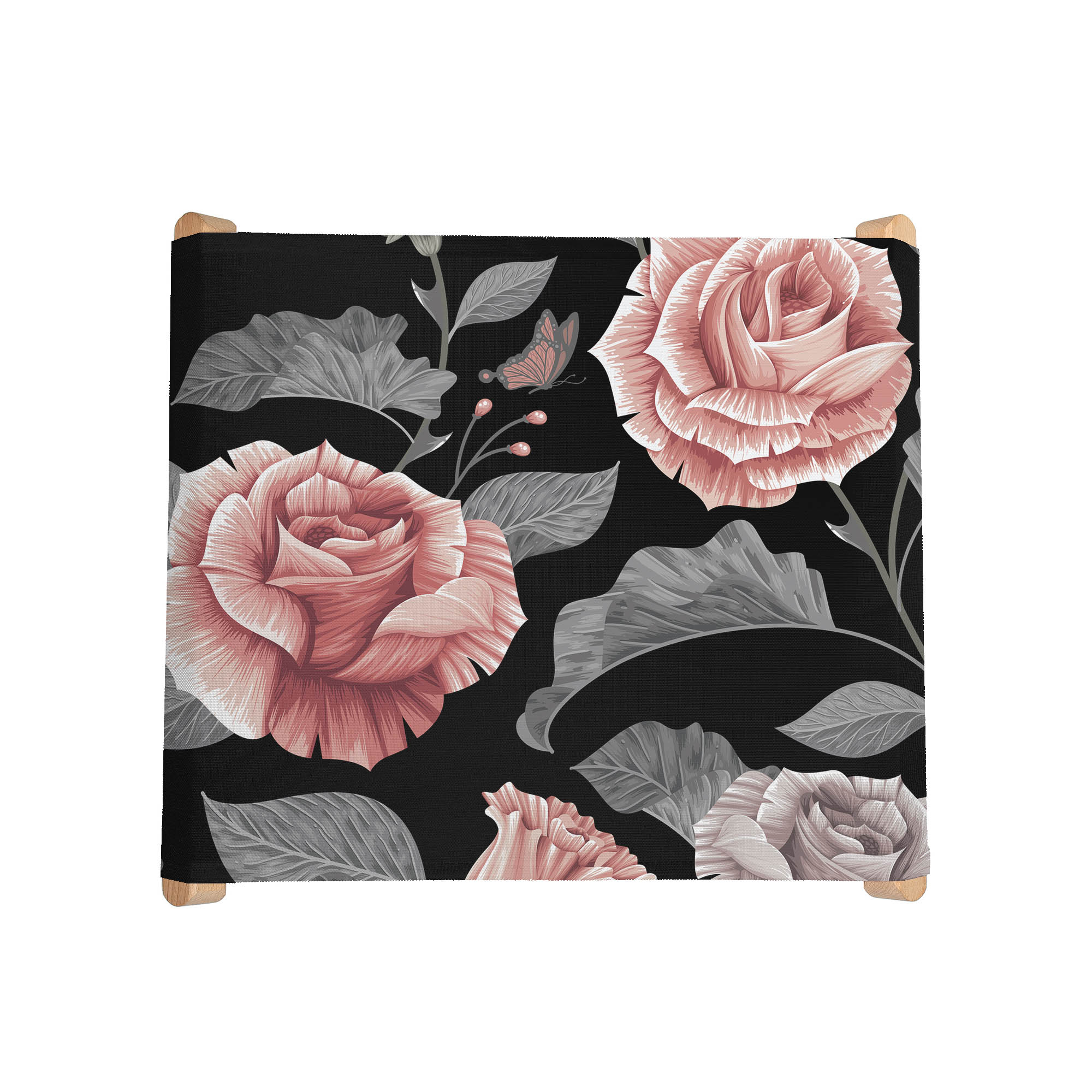 Stuhl Dunkles Vintage Floral