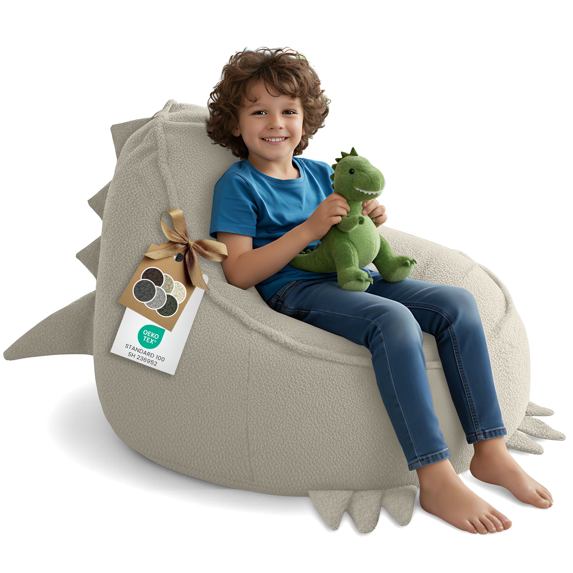 Sitzpouf Animo Dino Kakaobraun