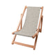 Holzliegestuhl Beige Muster mit Punkten-S