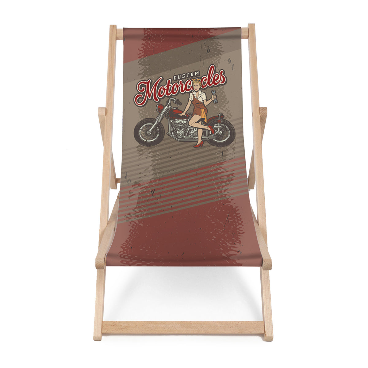 Holzliegestuhl Custom Motocycles